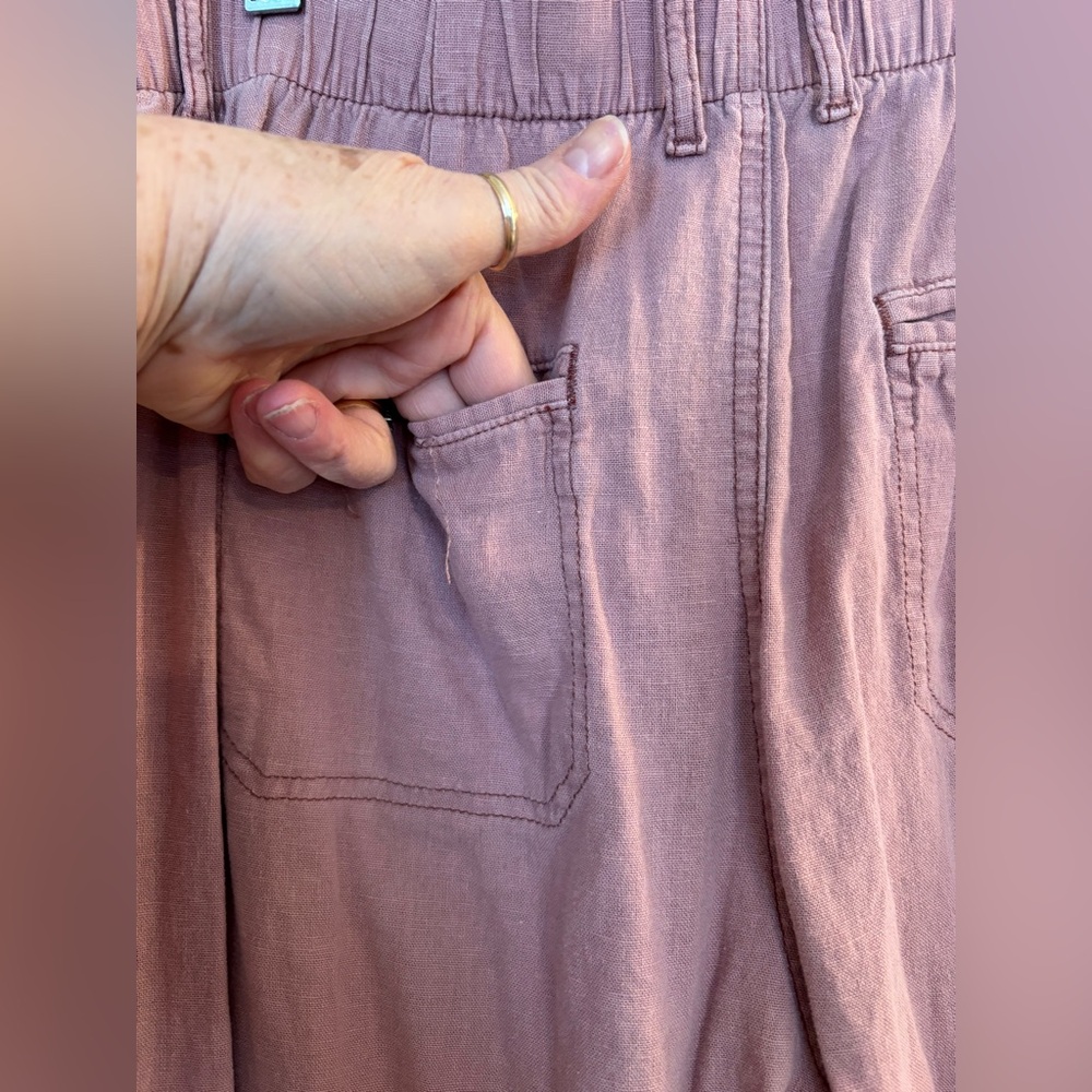 Maurices Wide Leg Linen Drawstring Cargo Pants - Picture 6 of 10